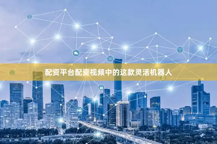 配资平台配资视频中的这款灵活机器人